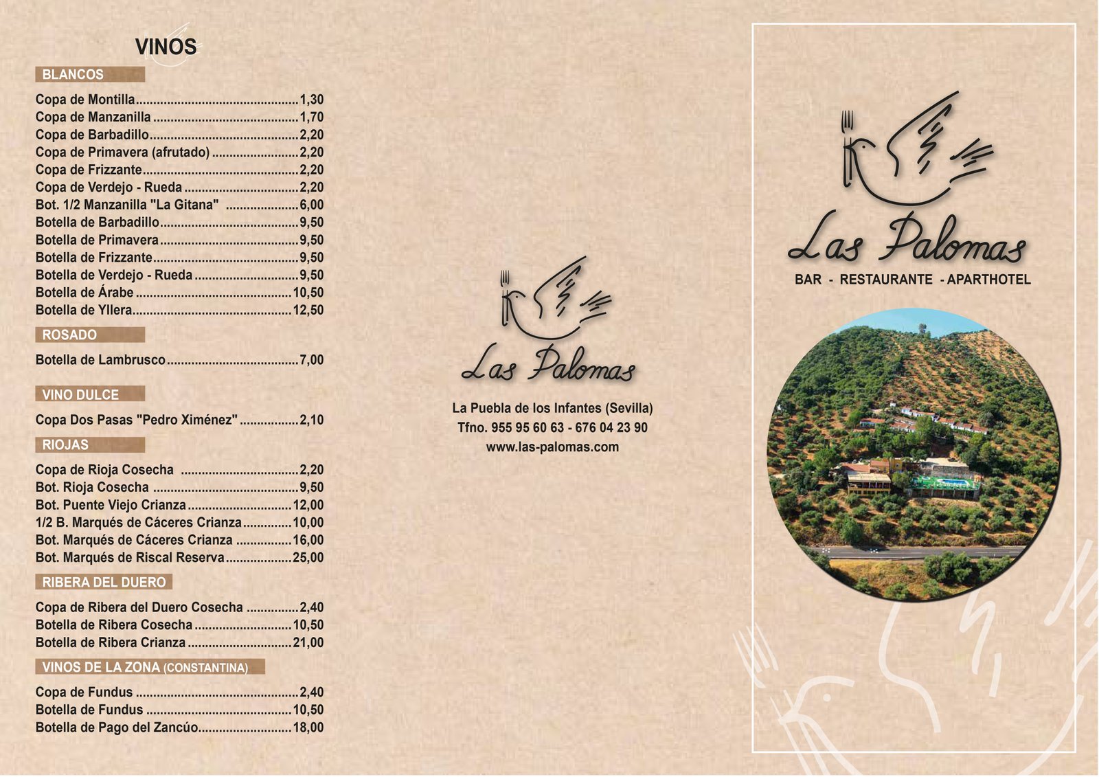 Carta Las Palomas La Puebla